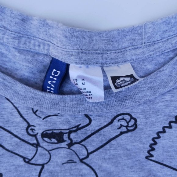 H&M Divided Size M Gray Simpson Shirt - Picture 5 of 10